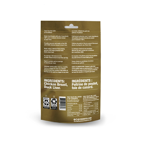 Load image into Gallery viewer, PureBites Chicken Breast & Duck Freeze Fried Cat Treat 32g