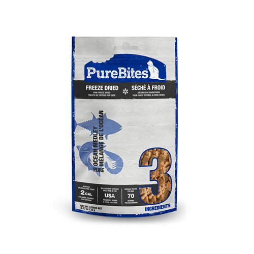 Load image into Gallery viewer, PureBites Ocean Medley Freeze Fried Cat Treat 22g