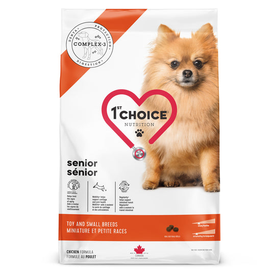 1st Choice Mature/Less Active Toy & Small Breed Senior Dog Food 🍁