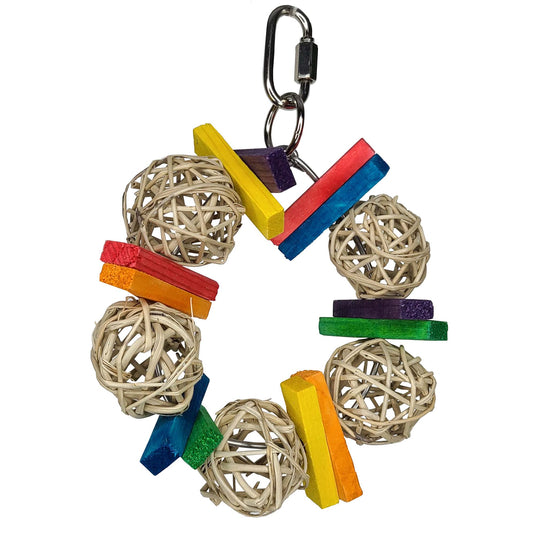Billy Bird Toys Wicker Ring Small Parrot Shredding - 4125 🍁