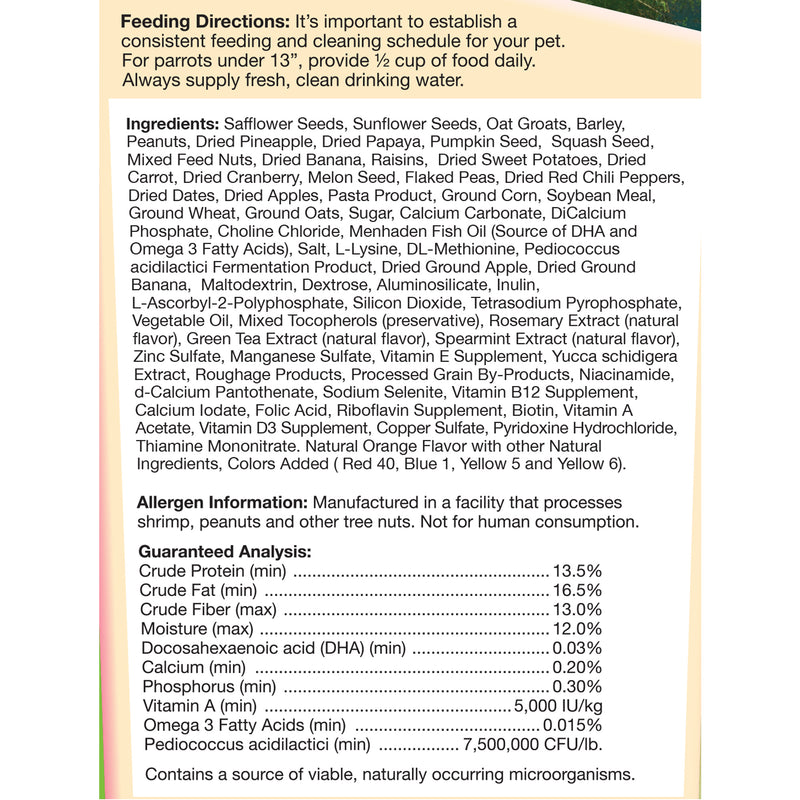 Load image into Gallery viewer, Brown's Tropical Carnival Gourmet Small Hookbill Food