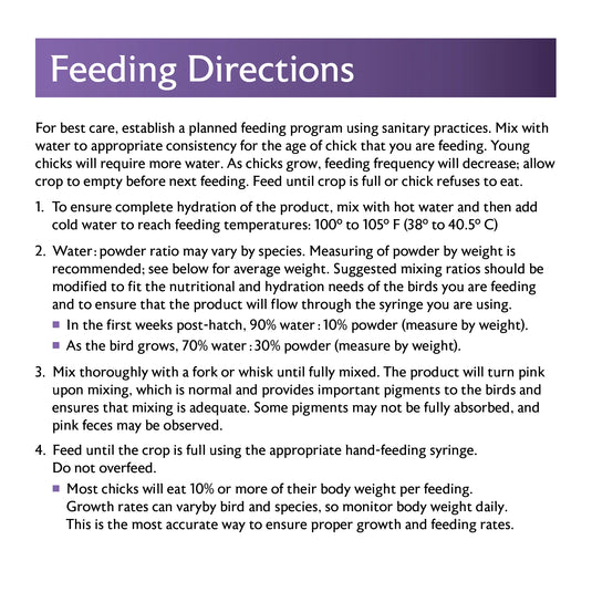 Mazuri Hand Feeding Baby Bird Formula - 4 lbs