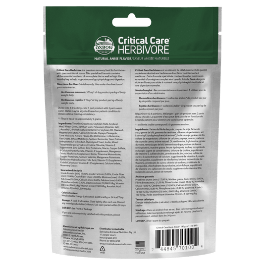Oxbow Critical Care Herbivore