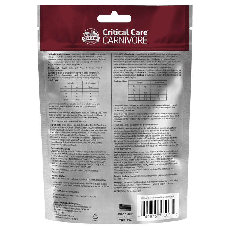 Load image into Gallery viewer, Oxbow Critical Care Carnivore