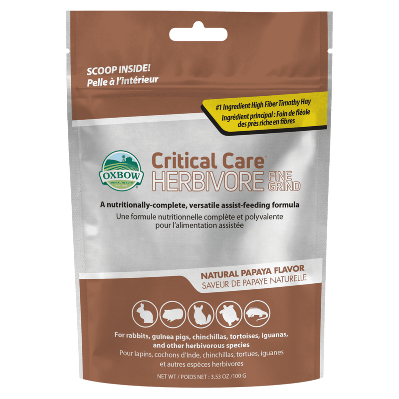 Load image into Gallery viewer, Oxbow Critical Care Herbivore Fine Grind Papaya - 100g
