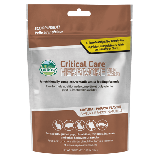 Oxbow Critical Care Herbivore Fine Grind Papaya - 100g