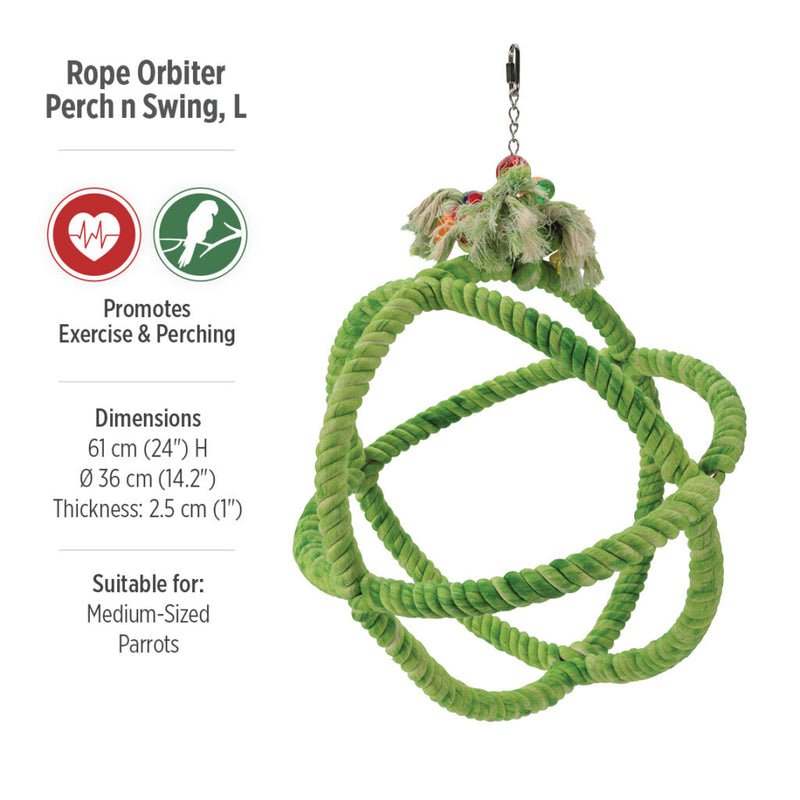 Load image into Gallery viewer, HARI Smart Play Rope Orbiter Perch n' Swing