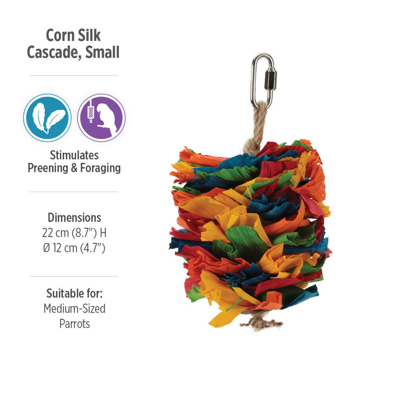 Load image into Gallery viewer, HARI Smart Play Enrichment Parrot Toy Corn Silk Cascade