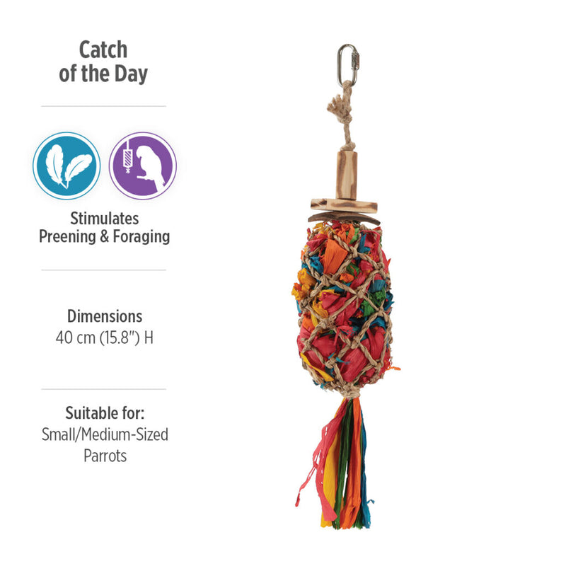 Load image into Gallery viewer, HARI Smart Play Enrichment Parrot Toy Catch Of The Day - 81081