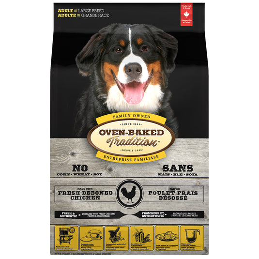 Oven Baked Tradition Adult Large Breed Dog Food - Chicken 25 lb 🍁