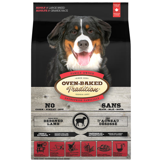 Oven Baked Tradition Adult Large Breed Dog Food - Lamb 25 lb 🍁