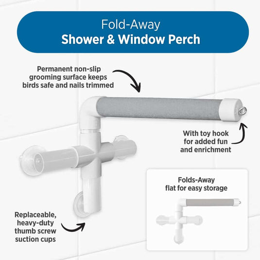 HARI Active Play Fold-Away Shower & Window Perch
