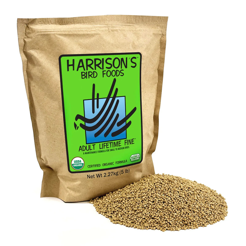Load image into Gallery viewer, Bag of Harrison's Bird Foods Adult Lifetime Fine 5lbs