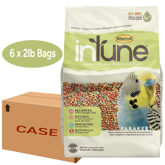 Multi-Bag Bundle - Higgins InTune Parakeet Pellet 2lb x 6