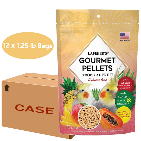 Multi-Bag Bundle - Lafeber's Tropical Fruit Gourmet Cockatiel Pellet 1.25 lb x 12