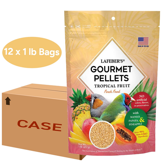 Multi-Bag Bundle - Lafeber's Tropical Fruit Gourmet Finch Pellet 1lb x 12