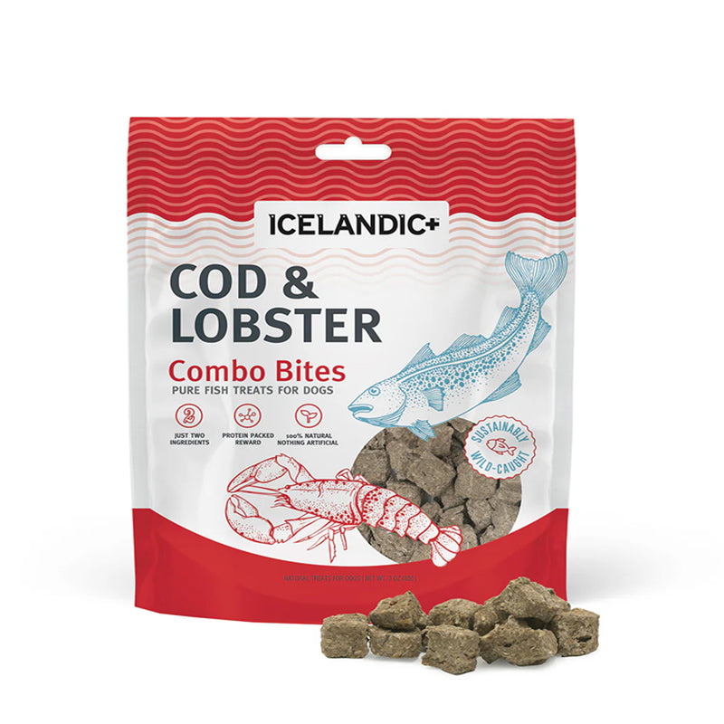 Load image into Gallery viewer, Icelandic+ Cod & Lobster Combo Bites 3.52 oz