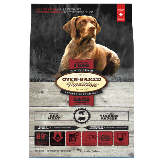 Oven Baked Tradition Grain Free Dog Food - Red Meat 🍁
