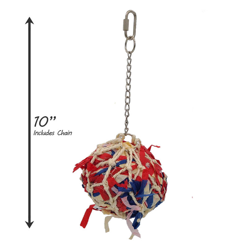 Load image into Gallery viewer, HARI Smart Play Enrichment Parrot Toy Super Shredding Ball - 81001