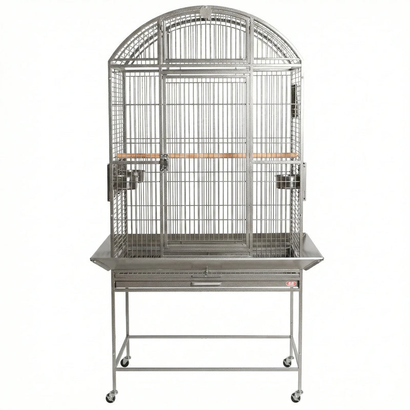Load image into Gallery viewer, HQ Cages Medium Dome Top Parrot Cage – 32”L x 23”W x 63”H – 3/4” Bar Spacing | 9003223