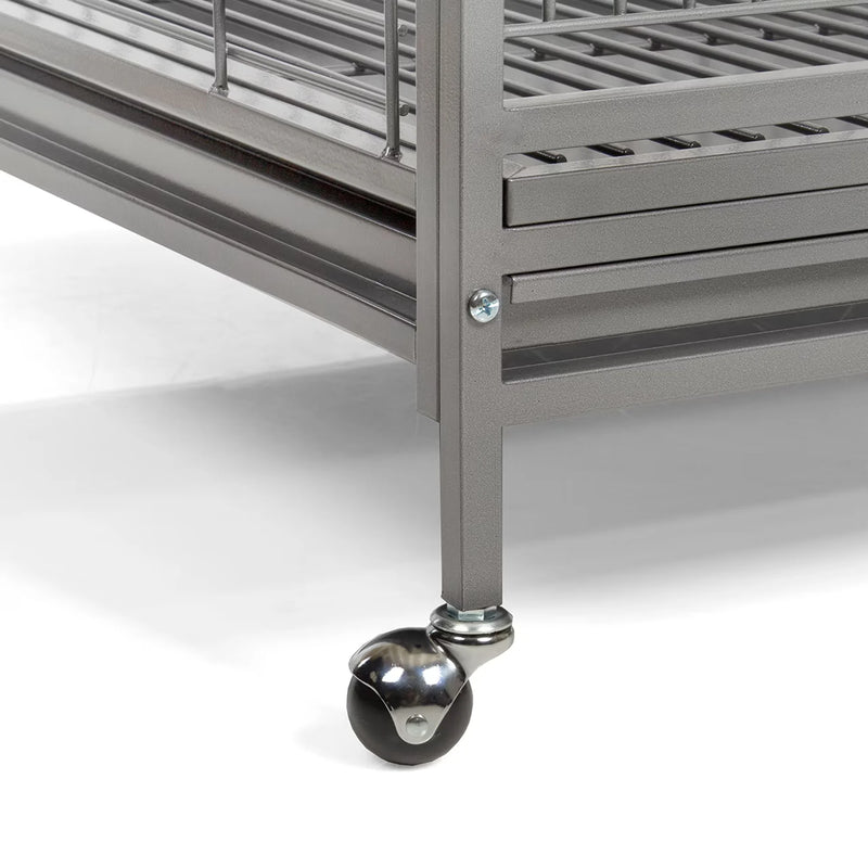Load image into Gallery viewer, HQ Cages grey parrot cage leg with round caster