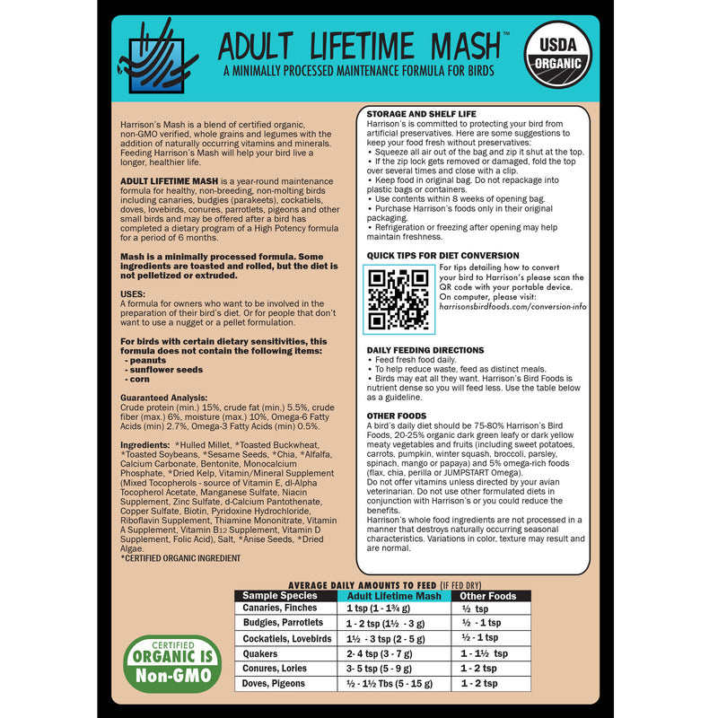 Load image into Gallery viewer, Harrison's Adult Lifetime Mash - 1 lb