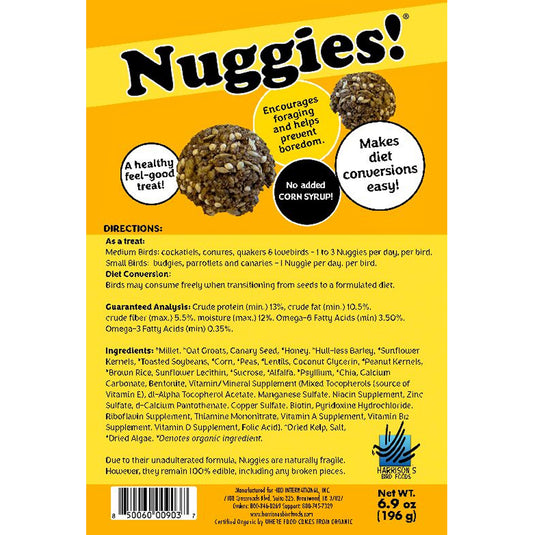 Harrion's Nuggies Bird Treats - 6.9 oz