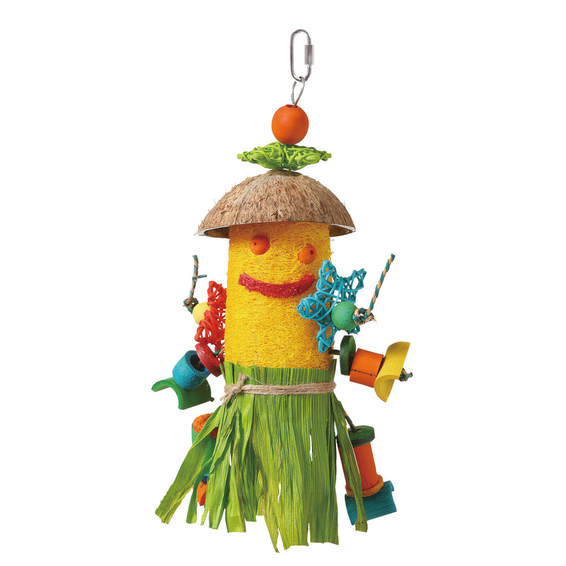 Load image into Gallery viewer, HARI Smart Play Enrichment Parrot Toy Loofah Man - 81013