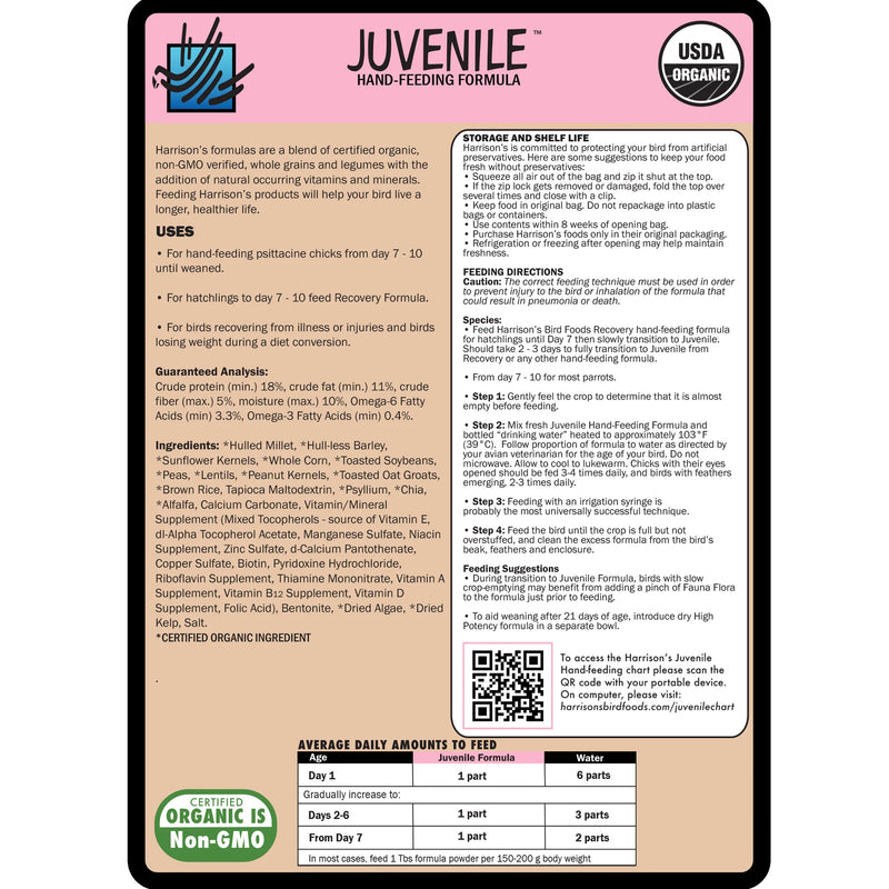 Load image into Gallery viewer, Harrison’s Juvenile Hand Feeding Formula - 1 lb