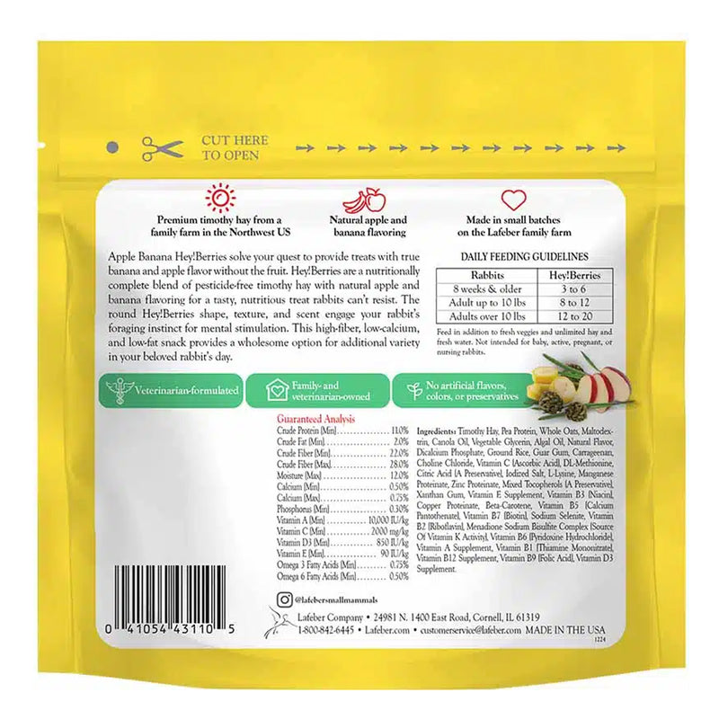 Load image into Gallery viewer, Hey! Berries for Rabbits - Apple & Banana 5 oz