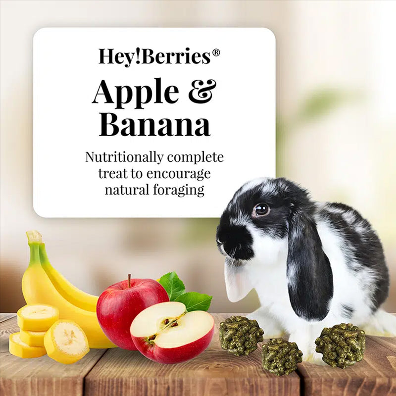 Load image into Gallery viewer, Hey! Berries for Rabbits - Apple & Banana 5 oz