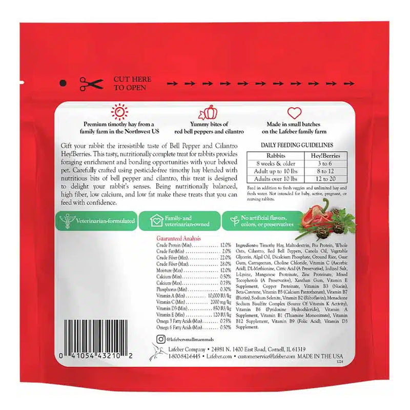 Load image into Gallery viewer, Hey! Berries for Rabbits - Bell Pepper & Cilantro 5 oz