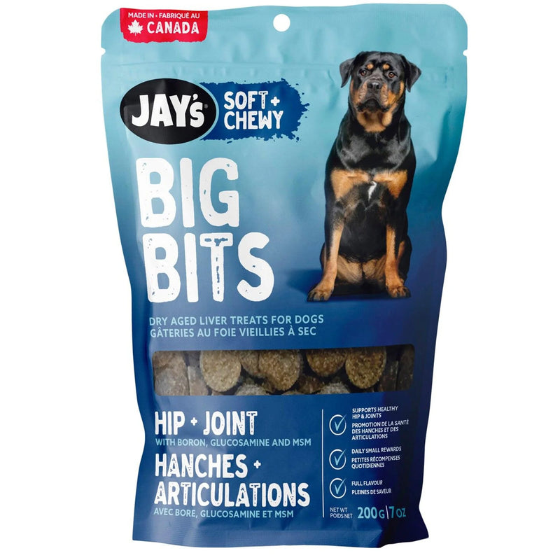 Load image into Gallery viewer, Jay's Soft & Chewy Big Bits dog treat package with a dog on the label.