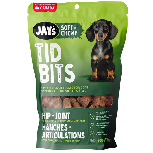 Jay's Tid Bits Hip & joint Dry Aged Liver Treats - 200g