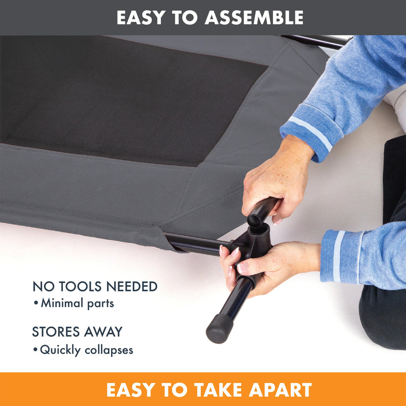 Load image into Gallery viewer, K&H Original Pet Cot - Charcoal / Black