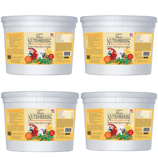 Multi-Bag Bundle - Lafeber's Classic Nutri-Berries Macaw Cockatoo 3.5 lb x 4