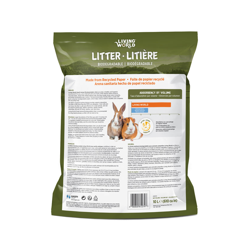 Load image into Gallery viewer, Living World Biodegradable Small Pet Litter 3 Pack 10L Each - 61274