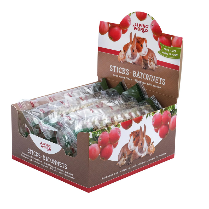 Load image into Gallery viewer, Living World Apple Flavour Small Pet Treat Sticks - 60486