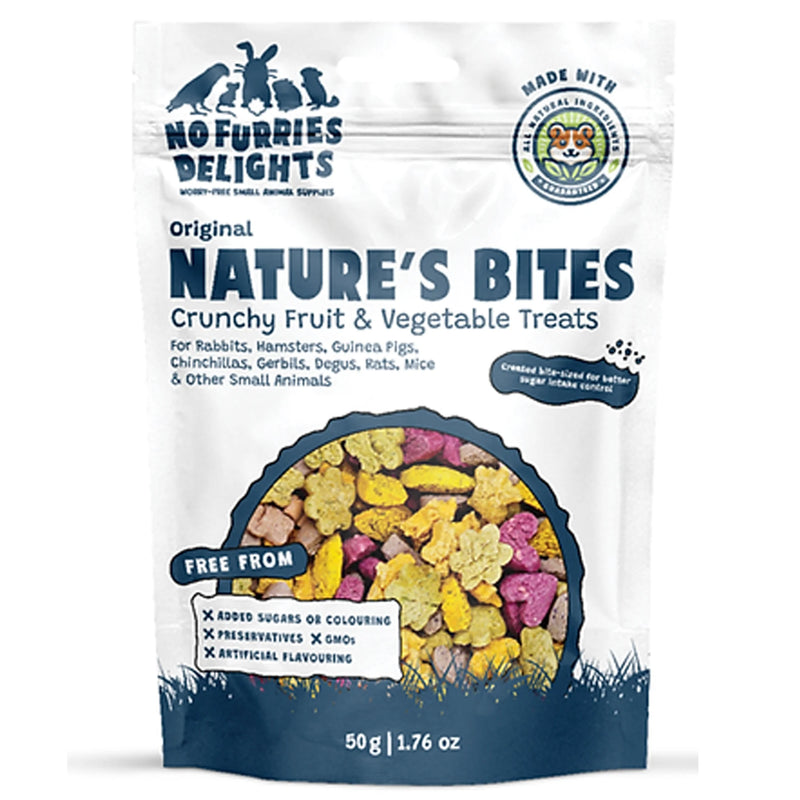 Load image into Gallery viewer, No Furries Delights Nature's Bites - All Natural Bird & Small Pet Treat 50g