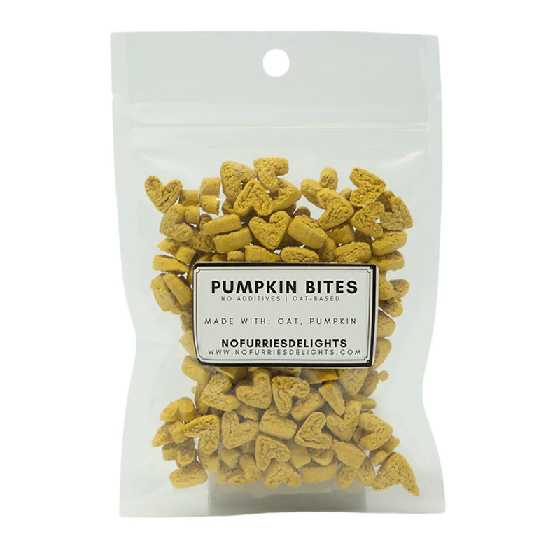 Load image into Gallery viewer, No Furries Delights Pumpkin Bites - All Natural Bird & Small Pet Treat 50g