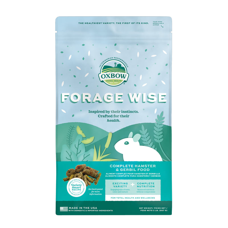 Load image into Gallery viewer, Oxbow Forage Wise Complete Hamster & Gerbil Food - 2 lb (907 g)