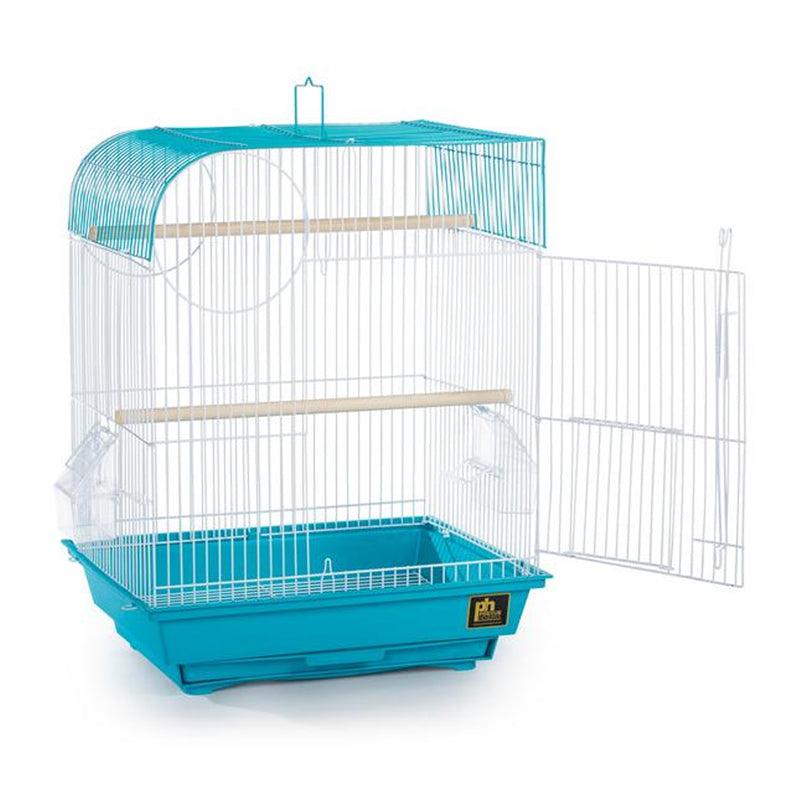 Load image into Gallery viewer, Southbeach Teal & White Flat Top Small Bird Cage
