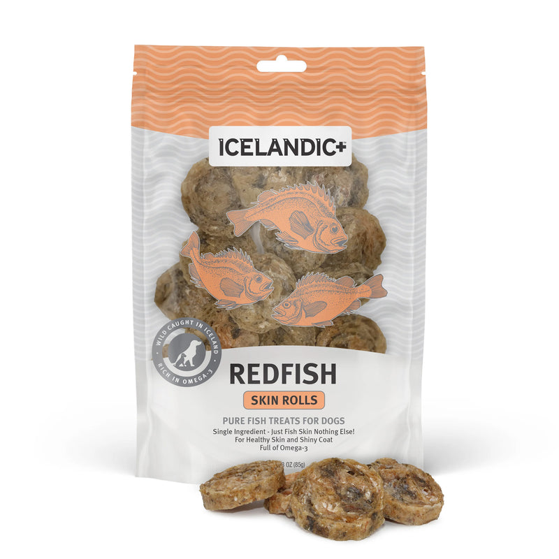 Load image into Gallery viewer, Icelandic+ Redfish Skin Rolls 3oz