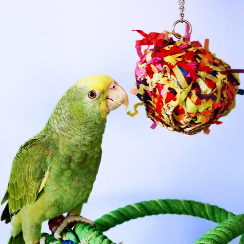 Load image into Gallery viewer, HARI Smart Play Enrichment Parrot Toy Super Shredding Ball - 81001