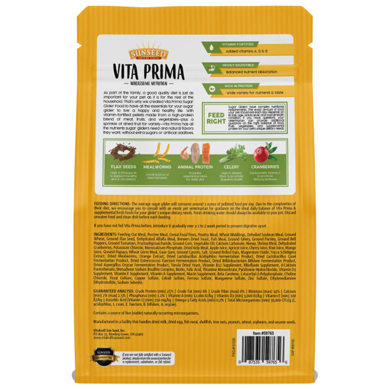 Load image into Gallery viewer, Sunseed Vita Prima Sugar Glider Food - 1.75 lb (793 g)