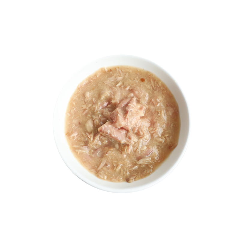 Load image into Gallery viewer, Kit Cat Goat Milk Gourmet White Tuna Flakes & Salmon Wet Cat Food - 70g x 24 Pack