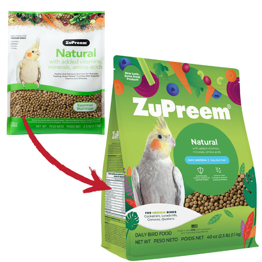 ZuPreem Natural Daily Nutrition Medium Bird Pellet