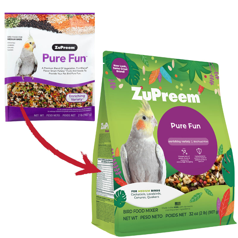 Load image into Gallery viewer, ZuPreem Pure Fun Medium Bird Enrichment Diet - 2 lb
