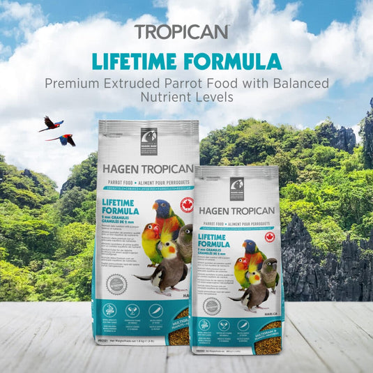 Tropican Lifetime Formula 2mm Granules - Small Parrots 🍁