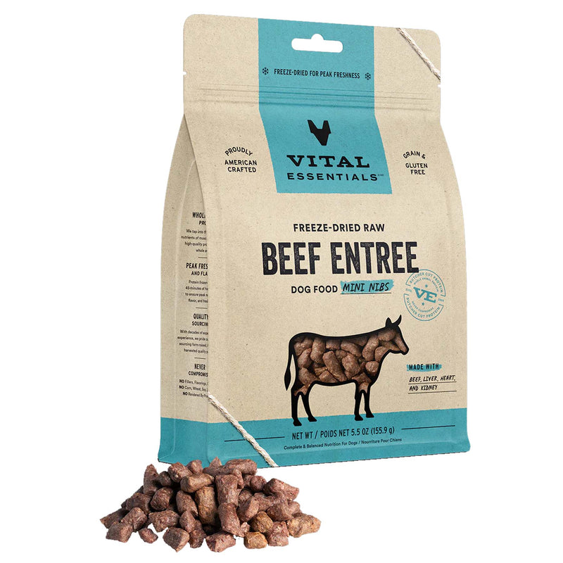 Load image into Gallery viewer, Vital Essentials Beef Mini Nibs - Freeze-Dried Dog Food